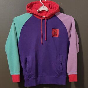 Teddy Fresh Color Block Pullover Hoodie Size Large